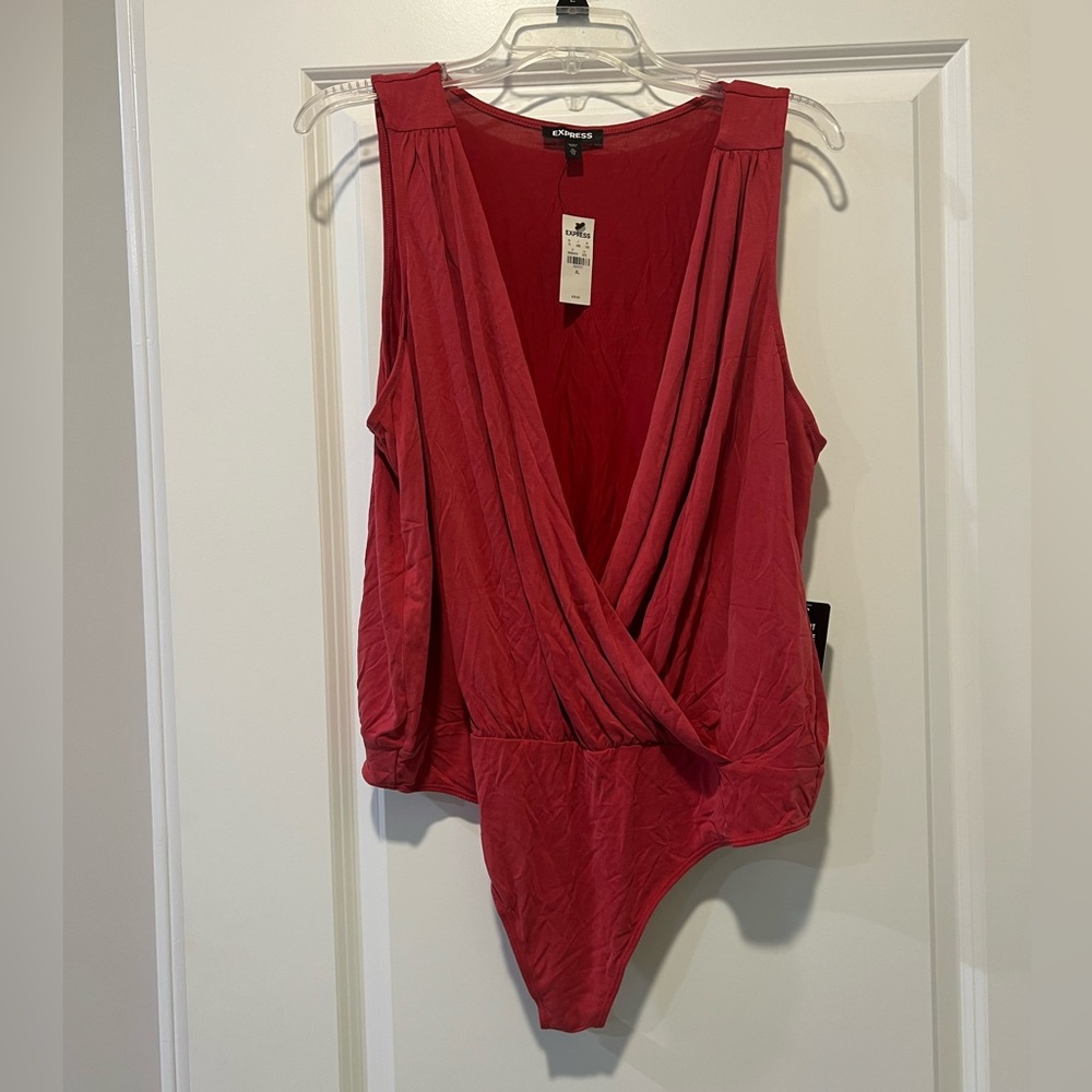 Express Coral Tank Bodysuit Women’s Size XL